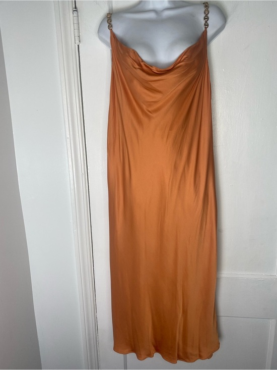 L'AGENCE Dresses & Skirts - L’AGENCE NWT Amina Cowl Neck Chain Dress in Soft Carmel